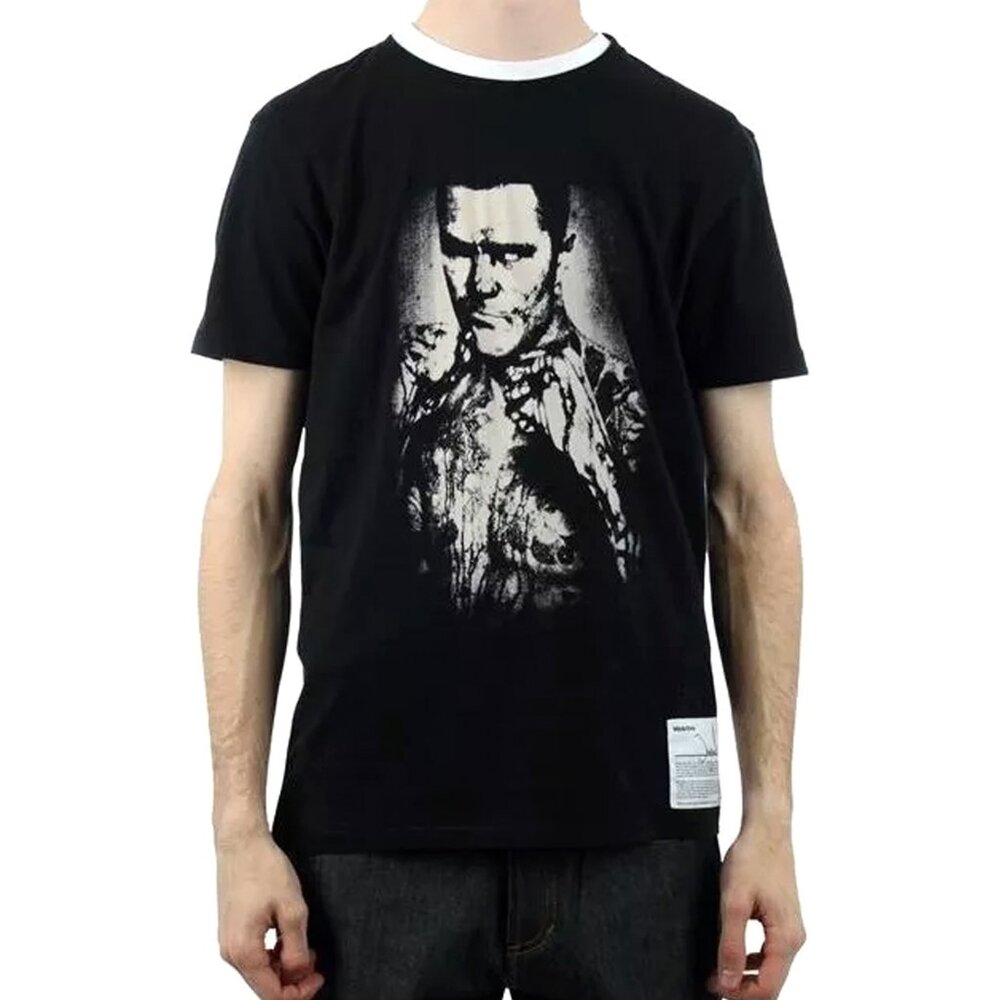 Wezc T shirt Black and white Fighter NWT